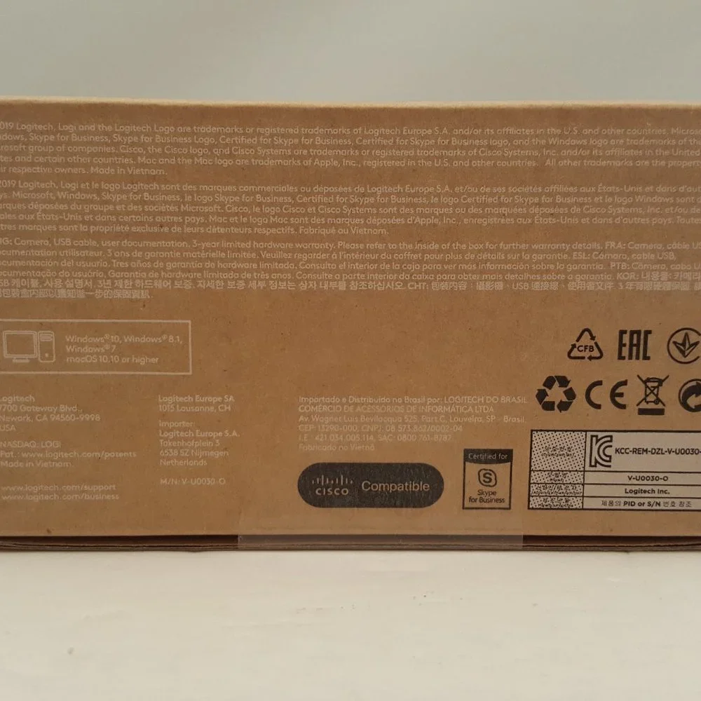 LOGITECH C925e Business Webcam Enhanced 1080p w/ H.264 Support C925E